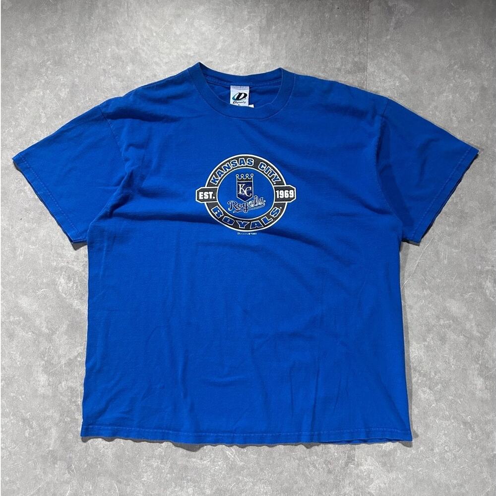 2000s Vintage Kansas City Royals Dynasty Blue T Shirt -XL